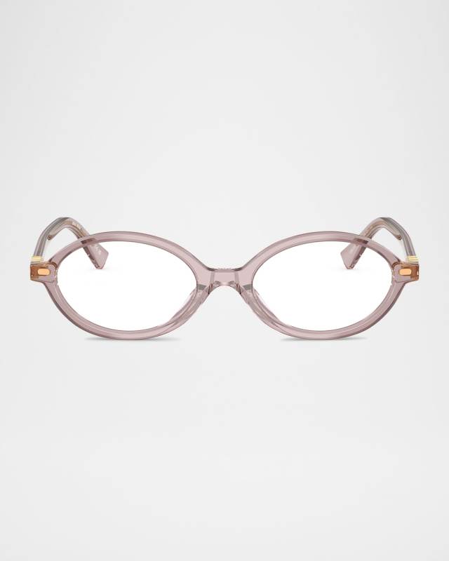 MU 01XV Oval Acetate and Plastic Optical Glasses
